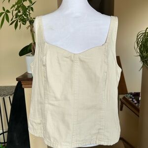 Old Navy Cream Tank Top Size XL
